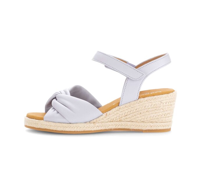Sandaleno met sleehak blauw #0