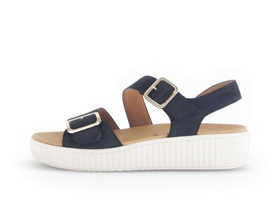 Sandalo con plateau blu