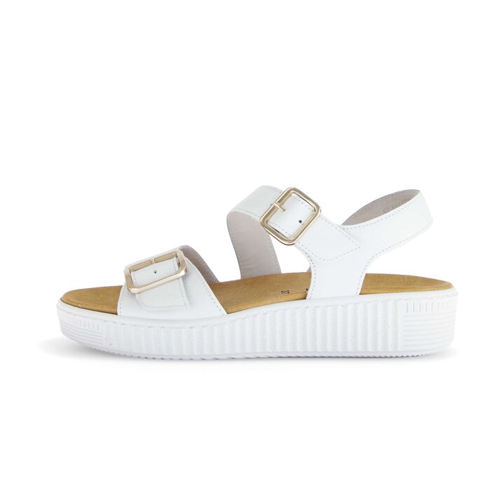 Plateau Sandale weiß #0
