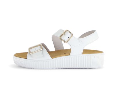 Sandalo con plateau bianco