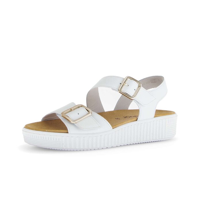 Plateau Sandale weiß #2