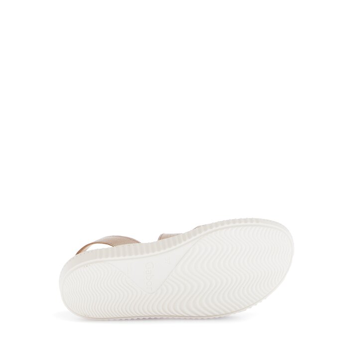 Sandale à plateforme or #4