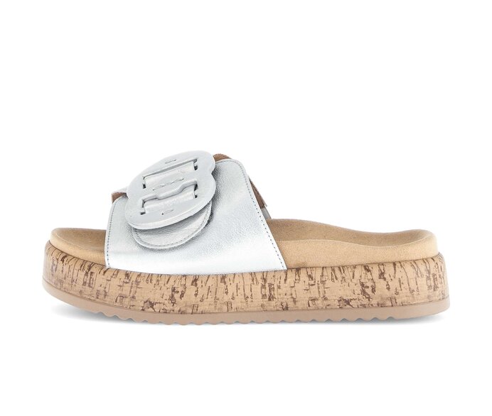 Pantolette silber #0