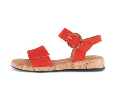Sandalo con cinturino arancione