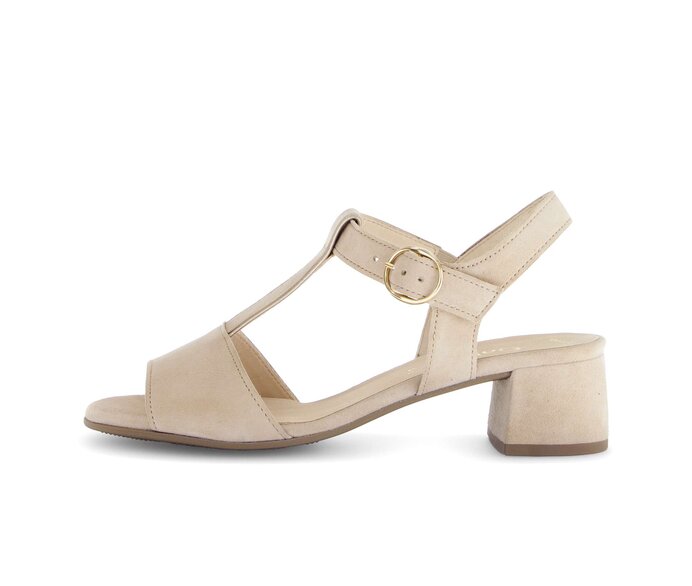 Sandal met riempjes beige #0