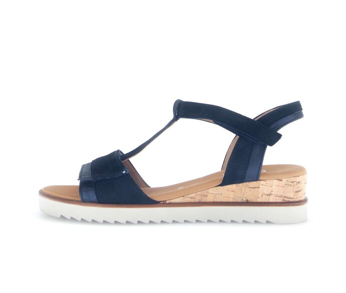 Sandal met riempjes blauw #0