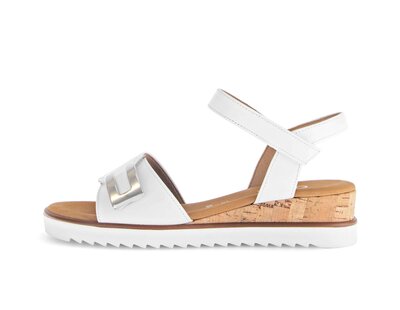 Sandalo con cinturino bianco