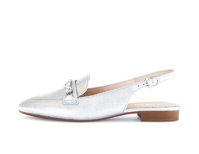 Slingback argento