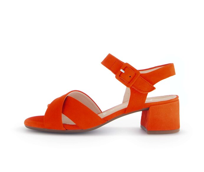 Sandal met riempjes oranje #0
