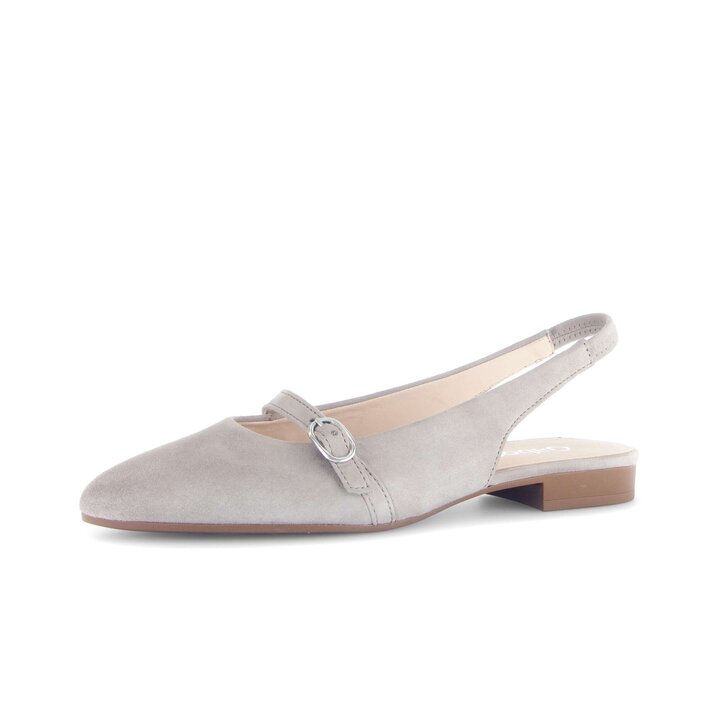 Escarpin à talon ouvert gris #2