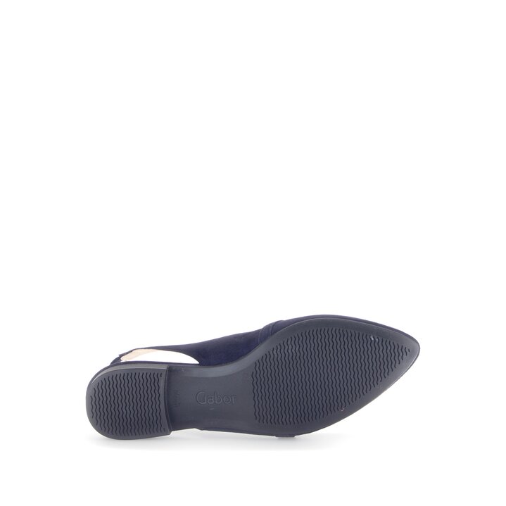 Escarpin à talon ouvert bleu #4