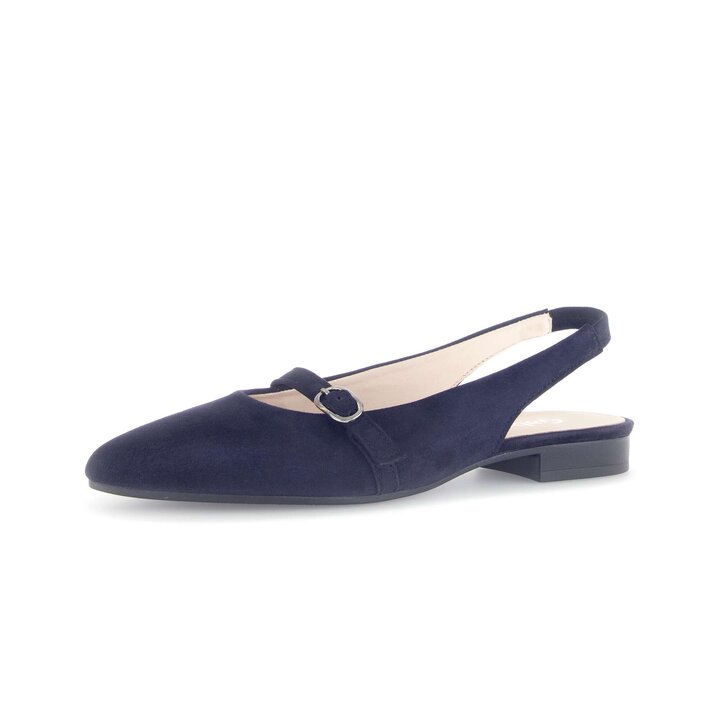 Escarpin à talon ouvert bleu #2