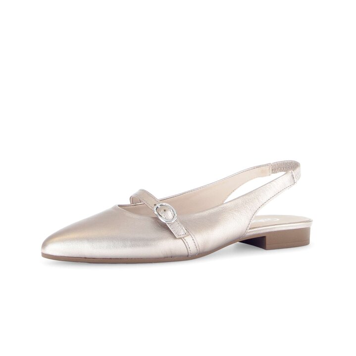 Escarpin à talon ouvert or #2