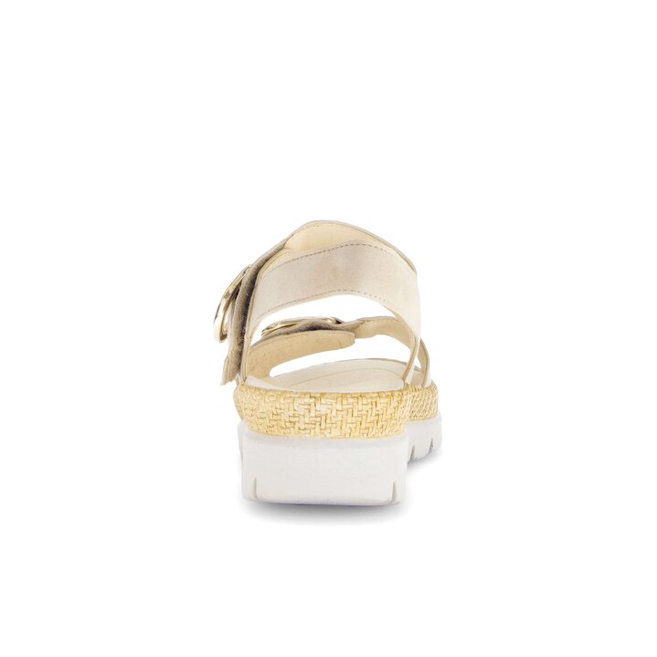 Sandale à plateforme beige #3