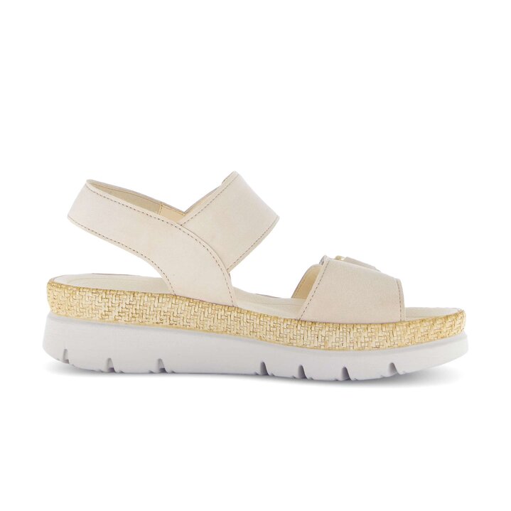 Sandale à plateforme beige #1