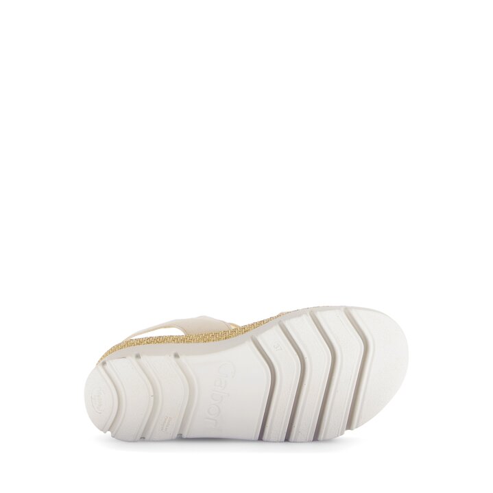 Sandale à plateforme beige #4