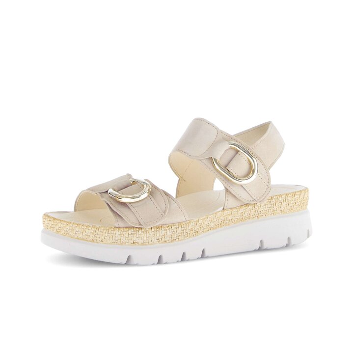 Sandale à plateforme beige #2