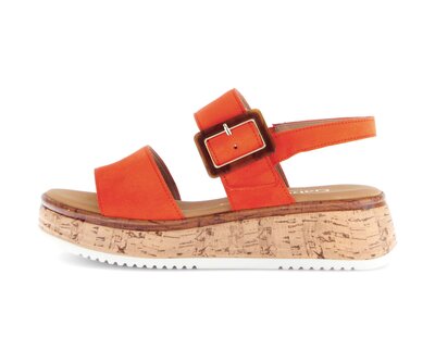 Sandalo con plateau arancione