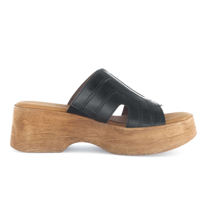 Plateau Sandale schwarz #1