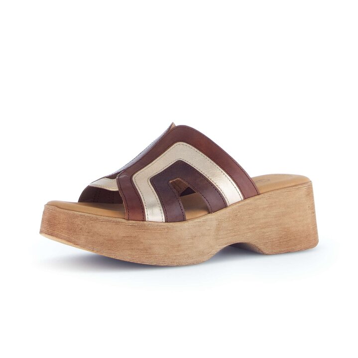 Platform sandal beige #2