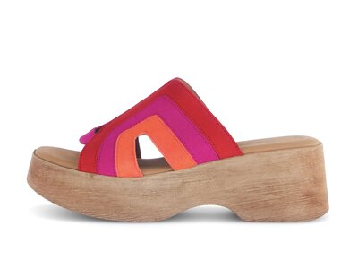Plateau Sandale rot