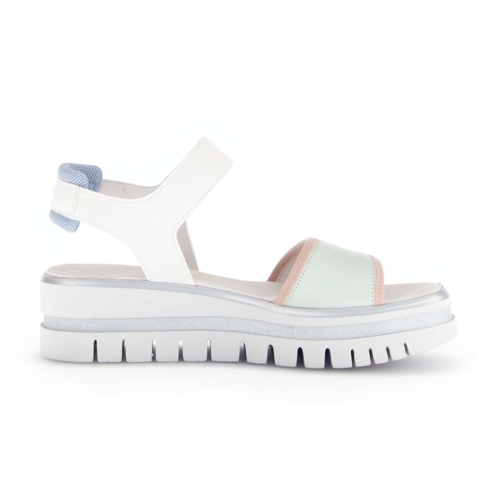 Sandalo con plateau multicolore #1