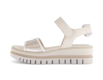 Sandalo con plateau multicolore