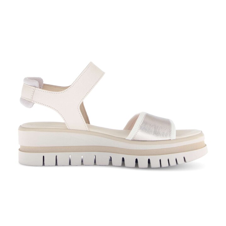 Sandalo con plateau multicolore #1