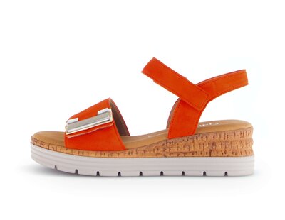 Riemchensandale orange