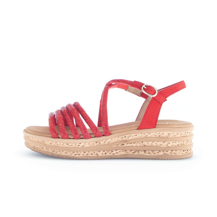 Plateau Sandale rot #0