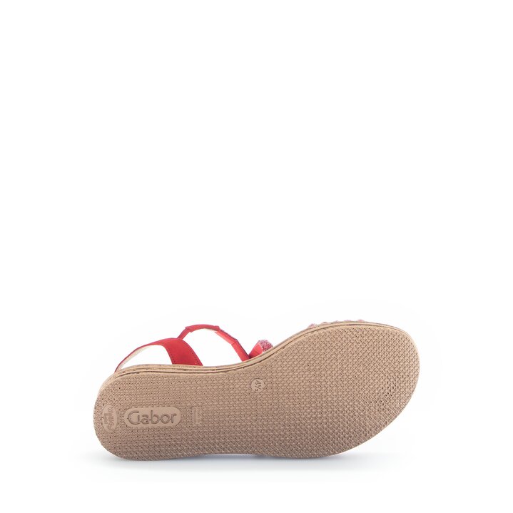 Plateau Sandale rot #4