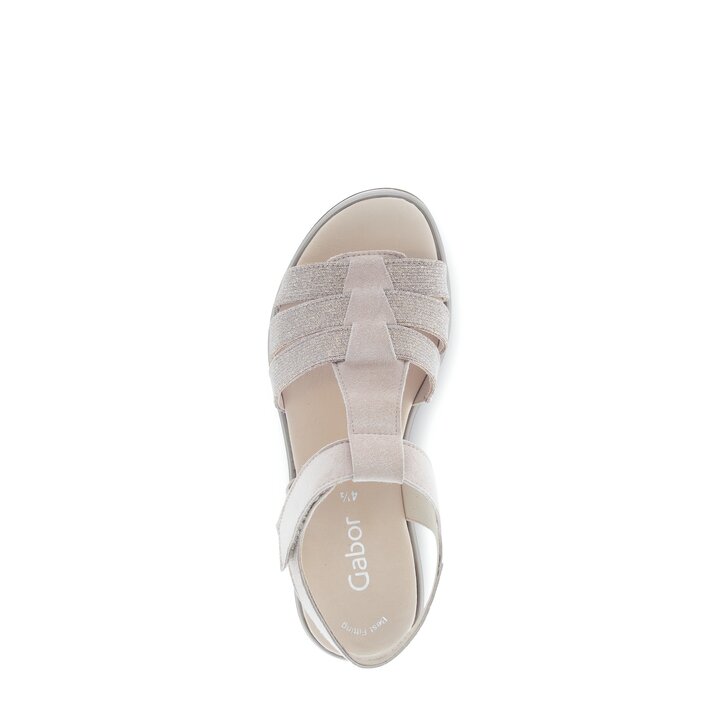 Sandale à plateforme rose #5