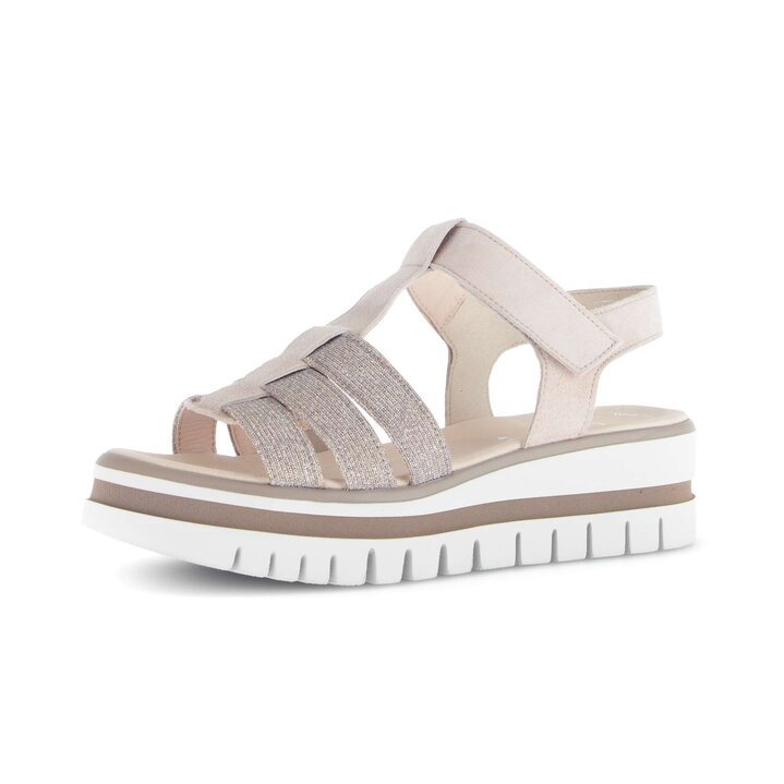 Sandale à plateforme rose #2