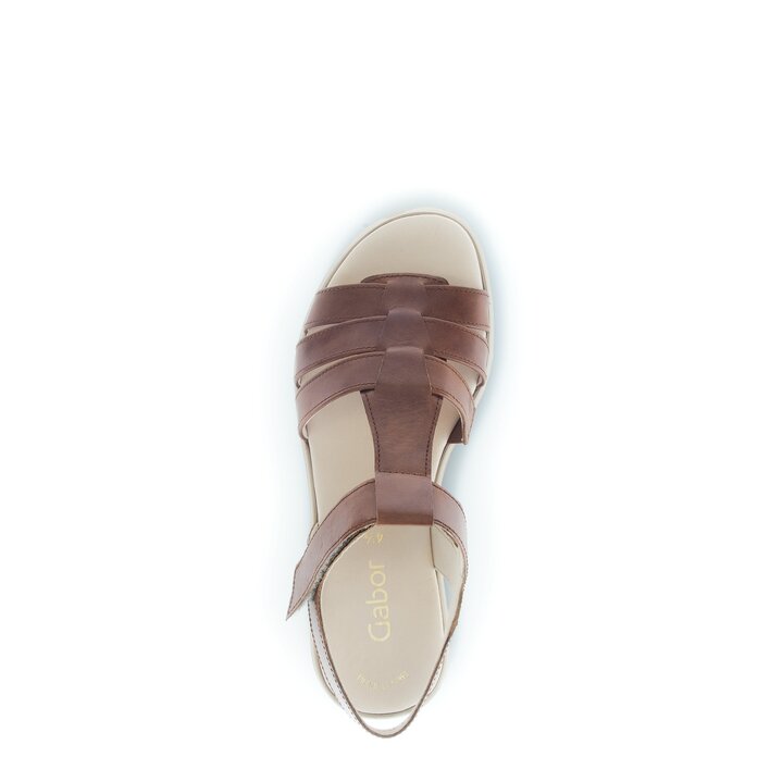 Platåsandaler brun #5