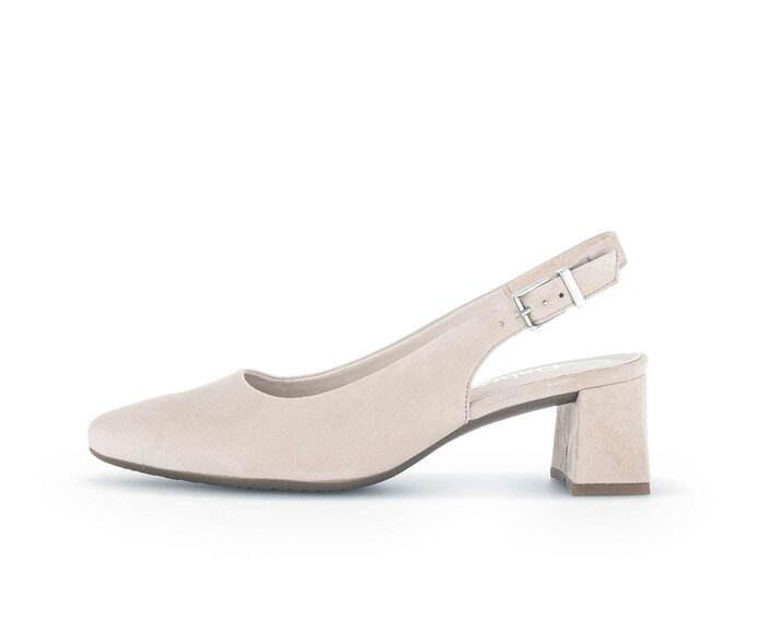 Escarpin a talon ouvert 62.260.33 Daim beige Gabor