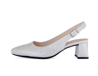 Slingback argento
