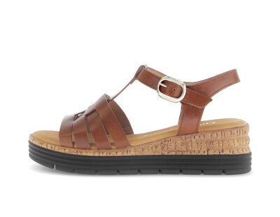 Sandalo con cinturino beige