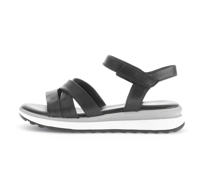 Sandal met riempjes zwart #0