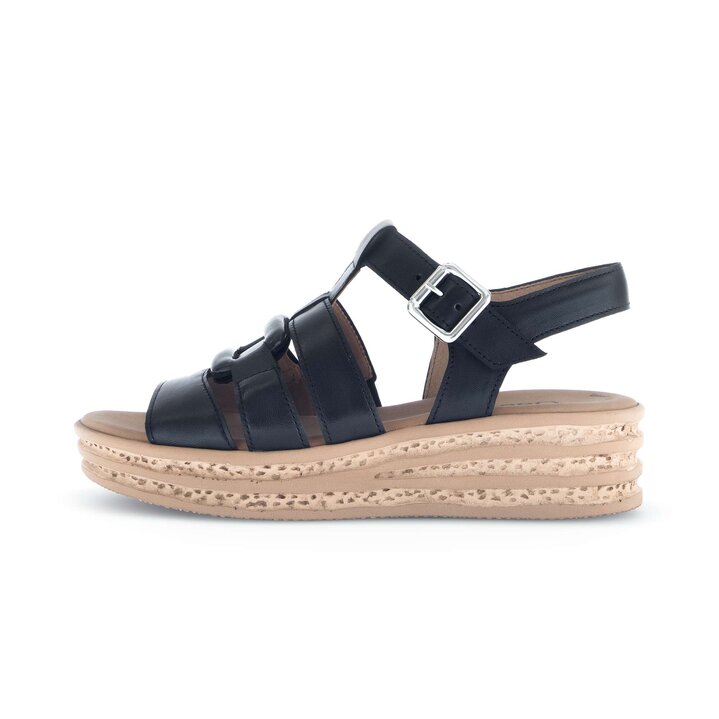 Sandale met plateauzool zwart #0