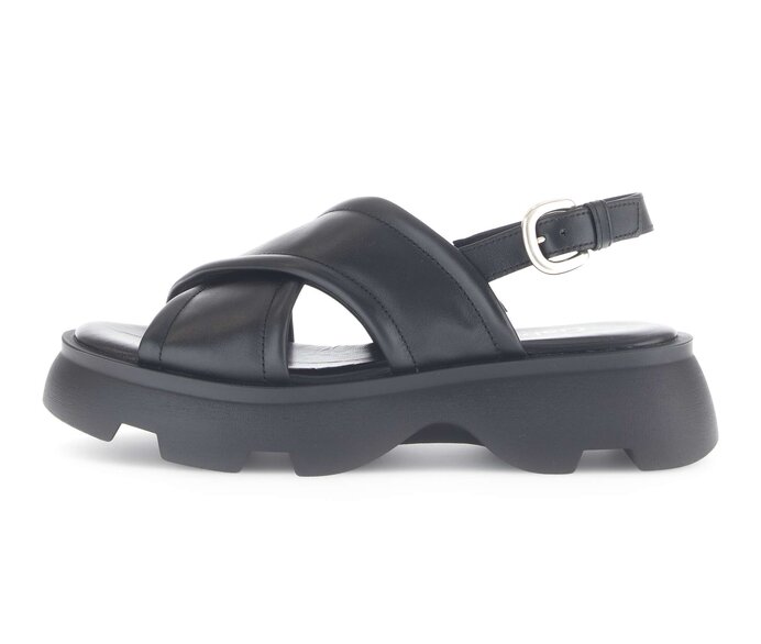 Sandal met riempjes zwart #0