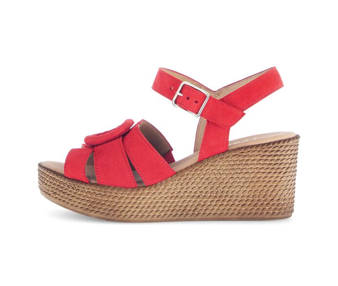 Keilsandalette rot #0