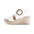 Keilsandalette creme