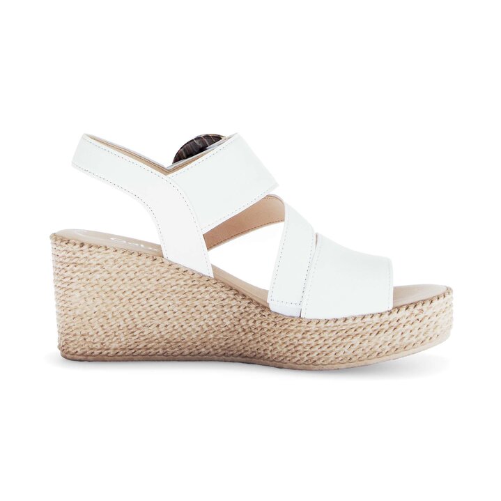 Keilsandalette creme #1