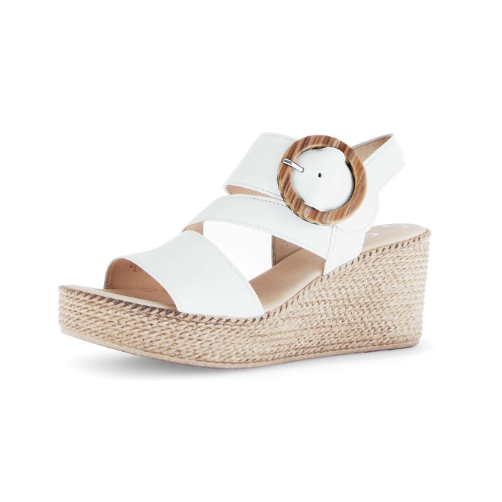 Keilsandalette creme #2