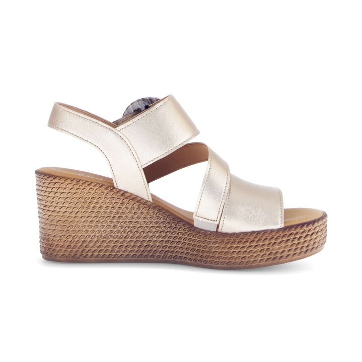 Keilsandalette gold #1