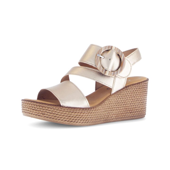 Keilsandalette gold #2