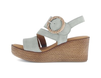 Keilsandalette grün