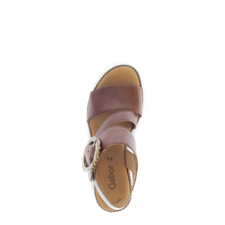 Keilsandalette braun #5