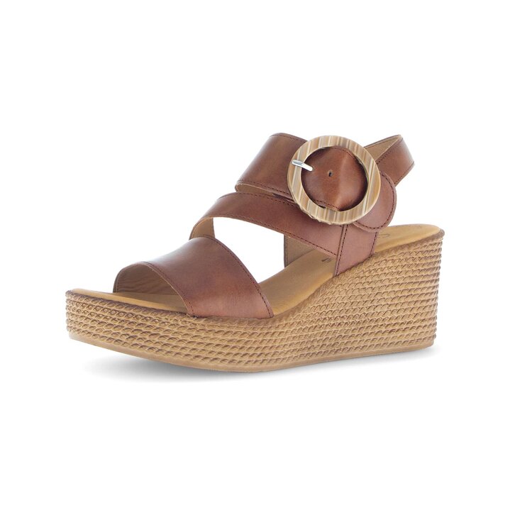 Keilsandalette braun #2