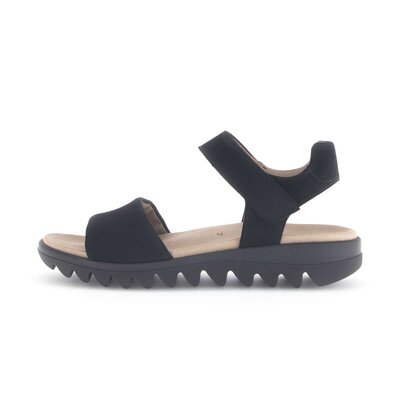 Sandal met riempjes zwart